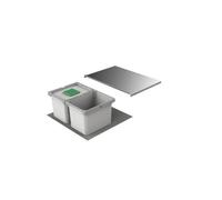 Naber, Cox Box 1T 600-2 N40. Collecteur de déchets, avec couvercle gris clair - Poubelle