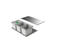 Naber, Cox Box 1T 800-3 N40. Collecteur de déchets, avec couvercle gris clair - Poubelle