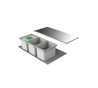 Naber, Cox Box 1T 900-3 N40. Collecteur de déchets, avec couvercle gris clair - Poubelle