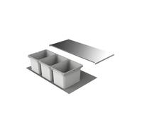 Naber, Cox Box 1T 900-3 N40. Collecteur de déchets, gris clair - Poubelle