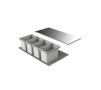 Naber, Cox Box 1T 900-4 N40. Collecteur de déchets, gris clair - Poubelle