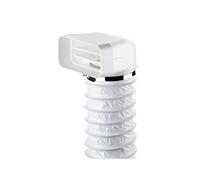 Naber MF-URX 125 Pièce de déviation 90° avec tuyau flexible, blanc, 500 mm - Technique de ventilation