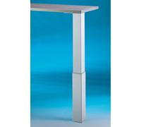 Naber Polo de tram 2 anguleux Support pied Hauteur, couleur acier inox 880 mm