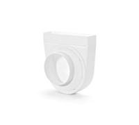 Naber T-UR-EX 125 Pièce de déviation 90°, excentrique, blanc - Technique de ventilation