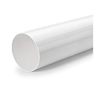 Naber Tuyau 150 Tube rond, en vrac, 350 mm long, blanc