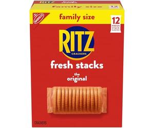 Nabisco Ritz Fresh Stacks Crackers, Original, 17.8 Oz, 12 Ct