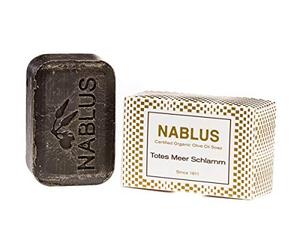 Nablus Soap - Le Savon Nablus À L'Huile D'Olive Boue De La Mer Morte, idéal pour les peaux sensibles, ne contient pas d'huile de palme, hypo-allergenique, bio 100g