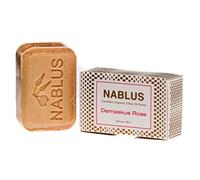 Nablus Soap - Le Savon Nablus À L'Huile D'Olive, Rose de Damas, idéal pour les peaux sensibles,ne contient pas d'huile de palme, bio 100g