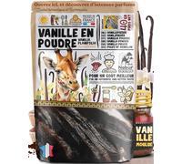 Nabür - 100gr Poudre de Vanille Bourbon, Premium, Vanille Moulue Non Epuisée, Non Sucrée, Sans additifs - Vanilia Planifolia (40 gr)