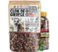 Nabür - 125gr Clou de Girofle, Boost le Métabolisme, Cuisine Marinade Thé Chaï, Purifie l'haleine, Madagascar-Comores
