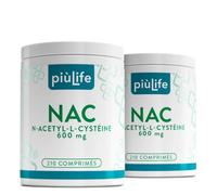 NAC N-Acetyl-Cysteine 600 mg PiùLife, 1 par Jour - 420 Comprimés,