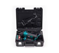 NAC NEW AMERICAN CONCEPT Meuleuse d'angle 125 mm avec 10 000 tr/min - Meuleuse sans fil revêtue de matériau antidérapant - Meuleuse d'angle sans fil - avec batterie, chargeur et mallette