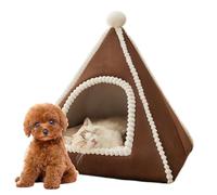 Nac pour Chat Fermé,Panier Chat Enclosed - Tente Sécurité Hiver Confortable Race Moyenne Miniature Intérieur Chambre