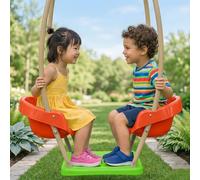 Nacelle Cocoon Pour Portique Balançoire Métal 2,30 M Pour Enfants Orange TU