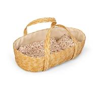 Nacelle Moses pour poupée jusqu'à 50 cm Rembourrée - Comprend coussin et matelas Finitions (poupée non incluse) Type tressé, avec