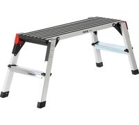 Nacelle Yato, modèle pliable dede aluminium, idéale pour les travaux en hauteur, solide, facile à stocker, support sûr, structure légère et durable.