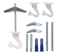 NACETURE Lot de 2 crochets de plafond pour plantes suspendues de style vintage pour l'extérieur ou l'intérieur - Robuste pour suspendre des lumières, des paniers de fleurs et plus encore - Crochets à