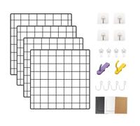 NACETURE Lot de 4 panneaux de grille 30,5 x 30,5 cm