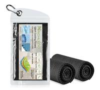 NACHLYNN Lot de 2 serviettes rafraîchissantes, 100 x 30 cm, en microfibre, rafraîchissante, froide, pour fitness, sport, voyage, yoga