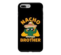 Nacho Average Brother Inscription Humoristique frère sœur Jeu de Mots Coque pour iPhone 7 Plus/8 Plus