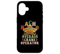 Nacho Average Crane Operator Sombrero Beard Cinco de Mayo Coque pour iPhone 16