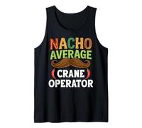 Nacho Average Crane Operator Sombrero Beard Cinco de Mayo Débardeur