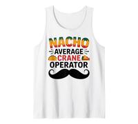 Nacho Average Crane Operator Sombrero Beard Cinco de Mayo Débardeur