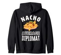 Nacho Average Diplomate Funny Cinco de Mayo Fun Nachos Pun Sweat à Capuche