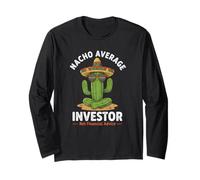 Nacho Average Investor Funny Finance Meme Clause de Non-responsabilité Manche Longue