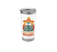 Nacho Average Michael Gifts Nom personnalisé drôle Gobelet isotherme en acier inoxydable double paroi