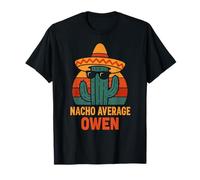 Nacho Average Owen Gifts Anniversaire Nom personnalisé T-Shirt