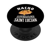 Nacho Average Saint Lucian Fier Sainte Lucie Cinco de Mayo PopSockets PopGrip Adhésif