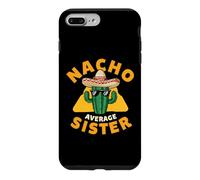 Nacho Average Sister Funny Sibling Brother Pun Blague Assortie Coque pour iPhone 7 Plus/8 Plus