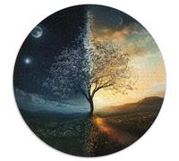 Nacht-zu-Tag Puzzle 1000-teilige Schwer Puzzle Spielzeug Lernspiel Impossible Changement d'aube Herausforderungsspielzeug Für Erwachsene Und Kinder AB 14 Jahren 1000pcs (67.5x67.5cm)