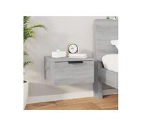 Nachtkastje wandgemonteerd 34x30x20 cm grijs sonoma eikenkleur817089