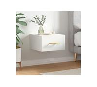 vidaXL Table de chevet murale blanc 35x35x20 cm 829788