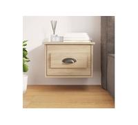 Vidaxl Table De Chevet Murale Chêne Sonoma 41,5x36x28 Cm Multicolore