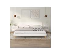 Vidaxl Tables De Chevet 2 Pcs Blanc 40x35x47 Cm Blanc