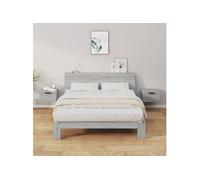 Nachtkastjes 2 st wandgemonteerd 34x30x20 cm grijs sonoma eiken817090