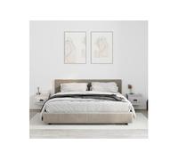 vidaXL Tables de chevet murales Sonoma Gris 2 pcs avec tiroir 41,5x36x28 cm
