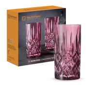 Nachtmann 105442 Noblesse Lot de 2 verres à cocktail longs en cristal Rouge 395 ml