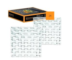 Nachtmann Bossa Nova 101907 Lot de 2 plateaux de service carrés en cristal 14 cm