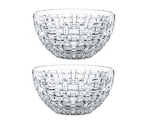 Nachtmann Bossa Nova 102253 Lot de 2 bols ronds en cristal incolore Ø 15 cm
