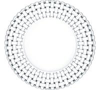 Nachtmann Bossa Nova Speiseteller, 2er Set, Speise Teller, Servierteller, Glasteller, Kristallglas, Ø 27 cm, 0098028-0