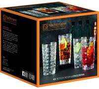 Nachtmann Dancing Stars Bossa Nova Longdrinkglas Set, 4er Set, Wasserglas, Saftglas, Kristallglas, H 15 cm, 395 ml, 0092075-0