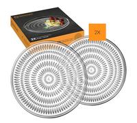 Nachtmann Lot de 2 assiettes de présentation en cristal - Environ 22 cm de diamètre - Ethnique - 105767