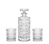 Nachtmann Lot de 3 carafes à whisky ethniques