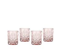 Nachtmann Lot de 4 verres à whisky, 295 ml, Aqua Rose, Noblesse 104240B, verres à whisky, verres à whisky, passent au lave-vaisselle