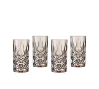 Nachtmann Noblesse 105713B Lot de 4 verres à long drink en cristal Taupe 395 ml Passe au lave-vaisselle