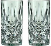 Nachtmann Noblesse 105712 Lot de 2 verres à long drink en cristal vert menthe 395 ml